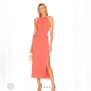 L'acadamie Coral Backless Dress Size S